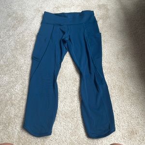 Athleta blue leggings- size xs